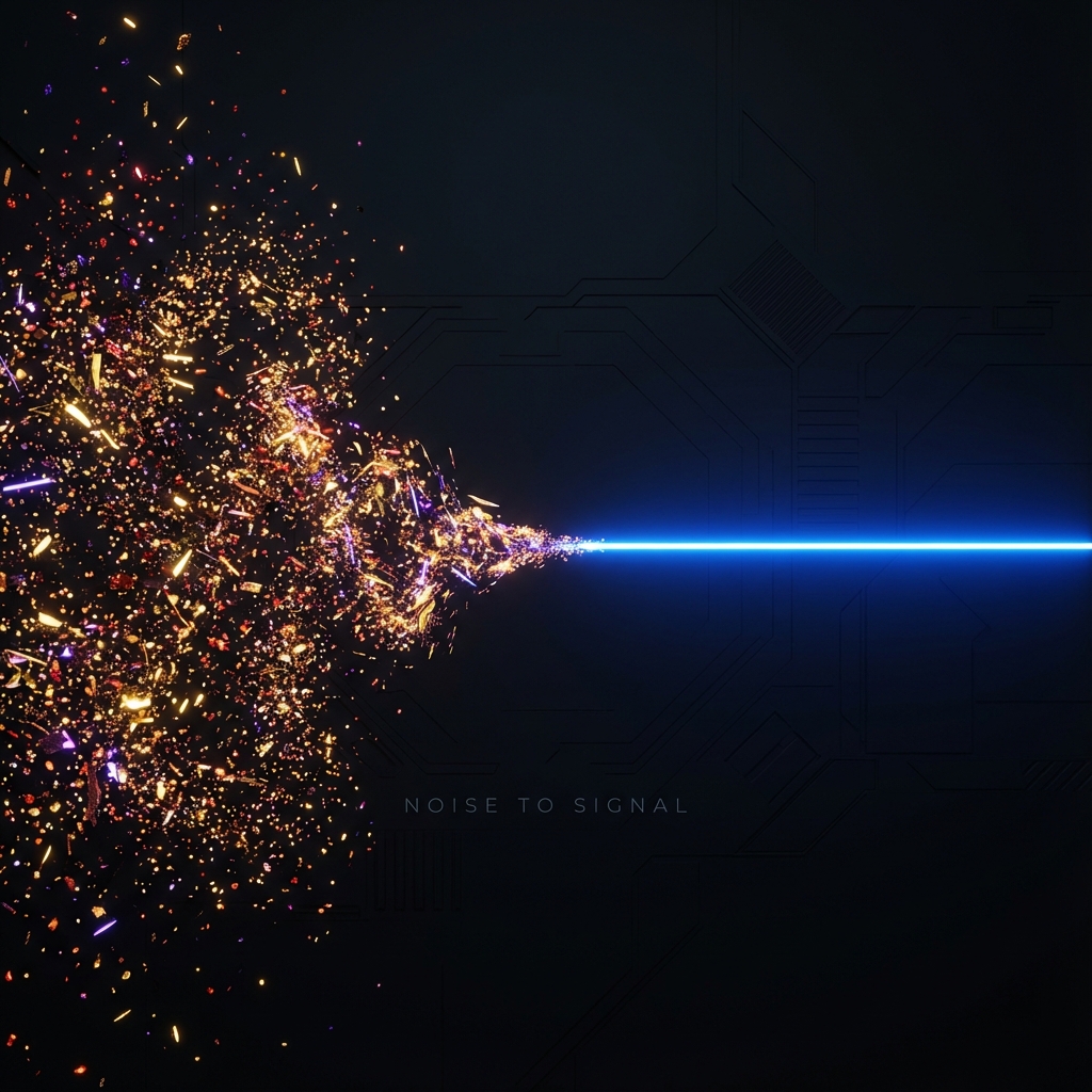 Signal vs Noise Abstract Art